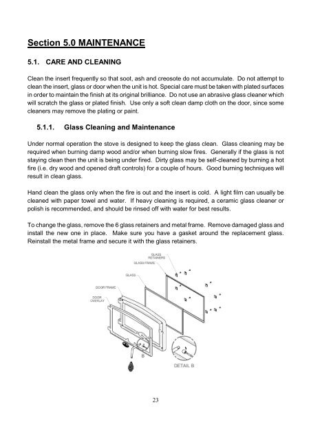 Owner's Manual Osburn 2000 Wood Stove Insert - Rural Energy ...