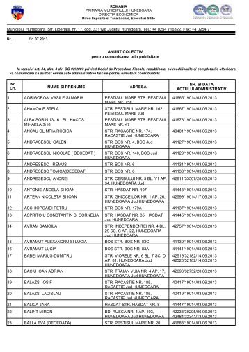 SOMATII PERSOANE FIZICE IUNIE 2013.pdf - Primaria Municipiului ...