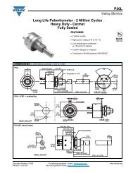 P30L Long Life Potentiometer - 2 Million Cycles Heavy Duty ...