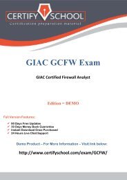 GIAC GCFW CertifySchool Exam Actual Questions (PDF)