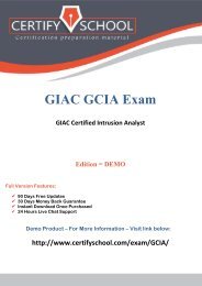 GIAC GCIA CertifySchool Exam Actual Questions (PDF)