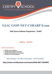 GIAC GSSP-NET-CSHARP CertifySchool Exam Actual Questions (PDF)