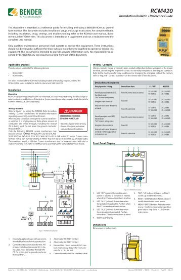 RCM420 - Bender