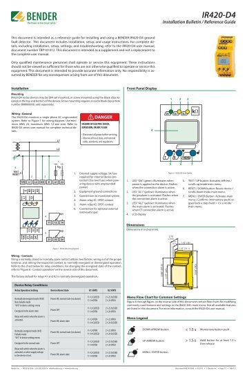 Installation Bulletin: IR420-D4