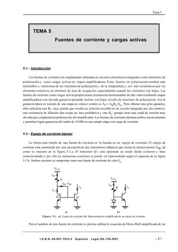 TEMA 5 Fuentes de corriente y cargas activas - CENICASOL