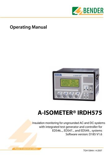 IRDH575 Manual