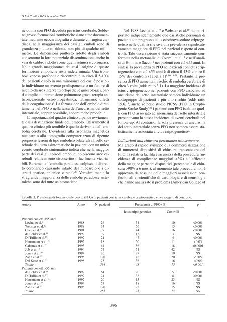 Indicazioni alla chiusura percutanea del forame ovale pervio: una ...