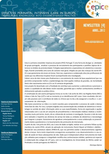 NEWSLETTER [4] - ispup - Universidade do Porto