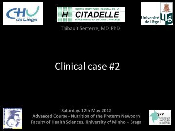 Clinical case : Parenteral nutrition with NUMETA