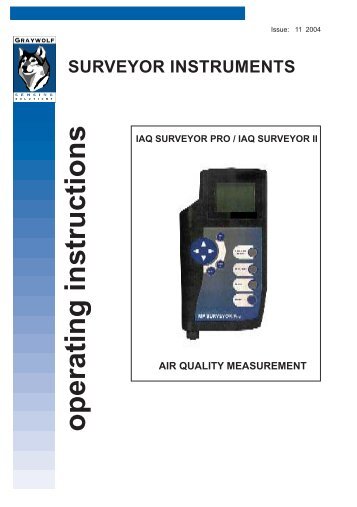 IAQ Surveyor Manual - Equipco