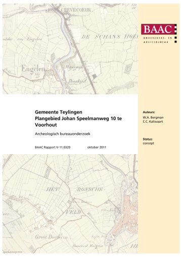 Bijlage 2 Archeologisch bureauonderzoek, gemeente Teylingen ...
