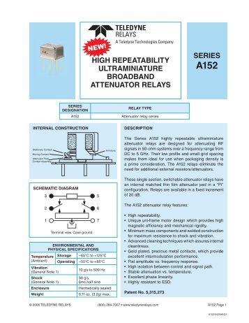 A152-20-5 - Teledyne Relays