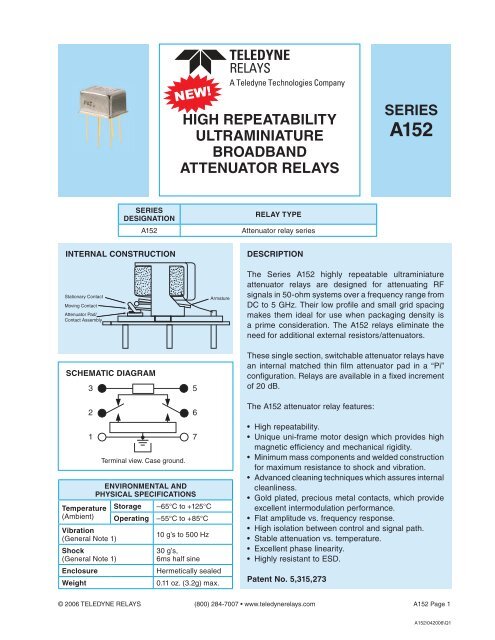 A152-20-5 - Teledyne Relays