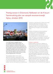 Prettig wonen in Driemond, Nellestein en de K-buurt Samenvatting ...