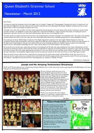 March Newsletter 2012 - Queen Elizabeth's Grammar School