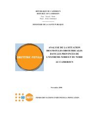 analyse de la situation des fistules obstetricales dans les provinces ...