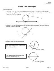 Circles Lines and Angles