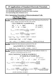 19 Applications of Standard Electrode Potentials