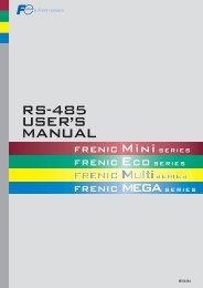 RS-485 User's Manual MEH448d - Fuji Electric America