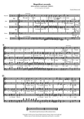 Monteverdi Magnificat Secondo.pdf - Weblearn.hs-bremen.de