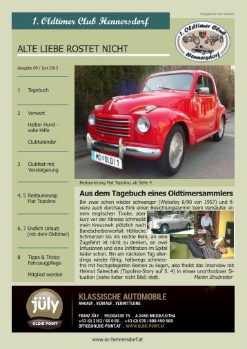 Zeitung 09_08a-05-13.indd - 1. Oldtimer Club Hennersdorf