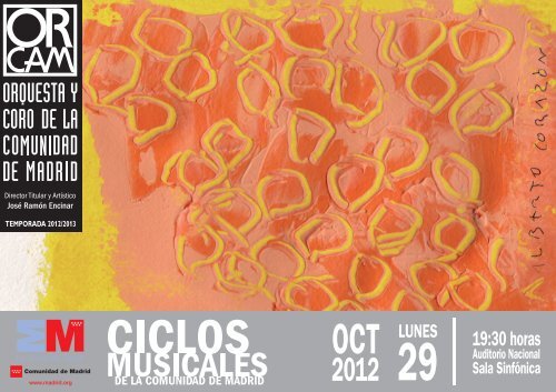 CUBIERTAS 29 de octubre.fh10 - Orquesta y Coro de la Comunidad ...