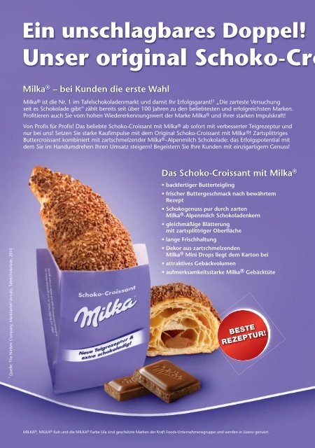 Schoko-Croissant mit Milka - Baker & Baker