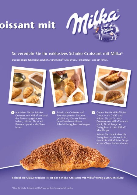 Schoko-Croissant mit Milka - Baker & Baker
