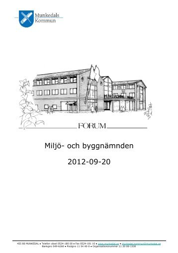 MiljÃ¶- och byggnÃ¤mnden 2012-09-20 - Munkedals kommun