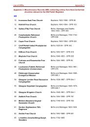 List of OPRs Appendix 3 Appendix 3: Miscellaneous Records (MR ...