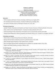 CURRICULUM VITAE Nicole S. Lovenduski Department of ...