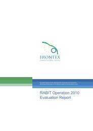 RABIT Operation 2010 Evaluation Report - Frontex - Europa