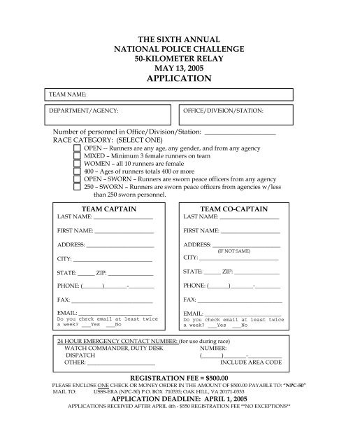 application - United States Secret Service