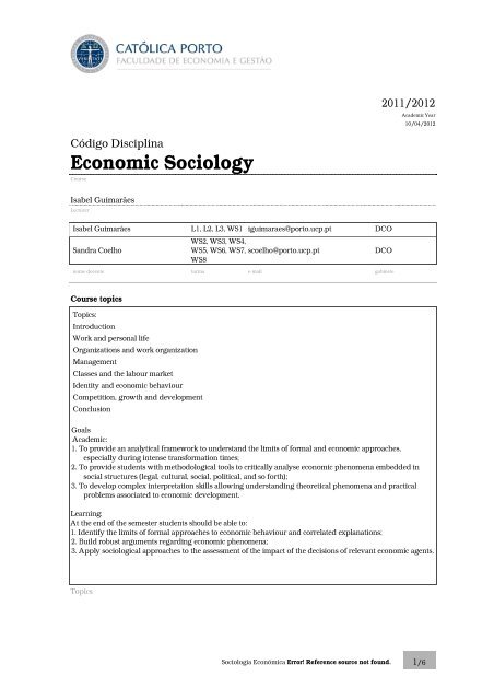 Economic Sociology