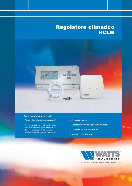 Regolatore climatico RCLM - WATTS industries