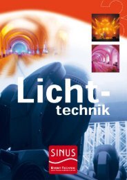 Kategorie: Lichttechnik (569.54 KB) - SINUS Event-Technik GmbH