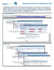 Employee Self-Service (ESS) Quick-Tip - Delaware North