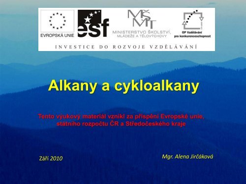 Alkany a cykloalkany