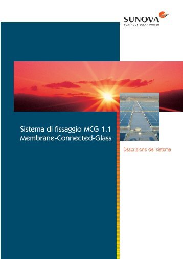 Descrizione del sistema di fissaggio MCG 1.1 - Sunova