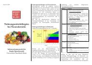 Nahrungsmittelallergien bei Neurodermitis - Universitäts-Hautklinik