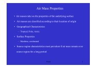 Air Mass Properties