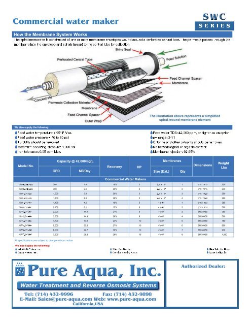 Click Here to Download Brochure - Pure Aqua Inc