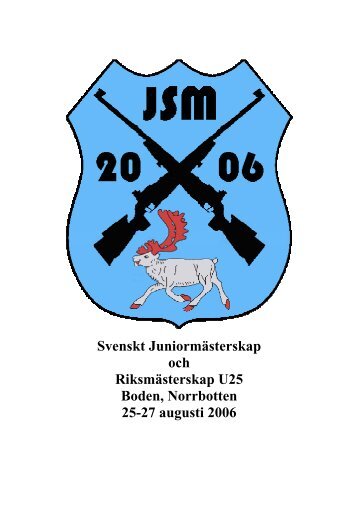 Junior SM, korthÃ¥ll, bana - VÃ¤sterbottens Skytte