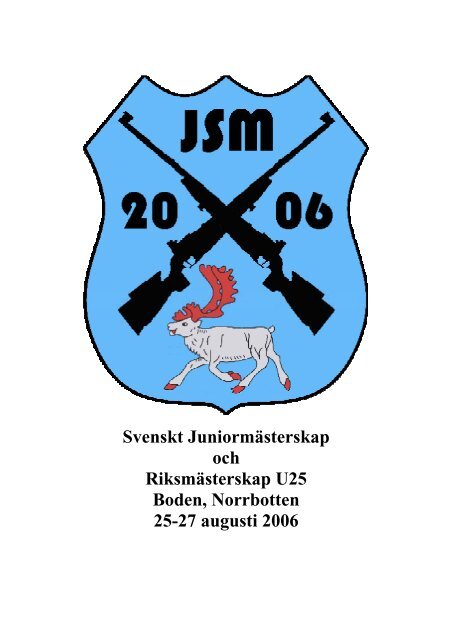 Junior SM, korthÃ¥ll, bana - VÃ¤sterbottens Skytte