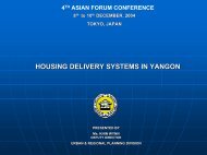 HOUSING DELIVERY SYSTEMS IN YANGON