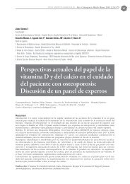 Perspectivas actuales del papel de la vitamina D y del calcio en el ...