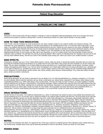 ALPRAZOLAM 2 MG TABLET.pdf - PrimaryRx