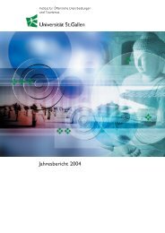 Jahresbericht 2004 - am Institut fÃ¼r Systemisches Management und ...