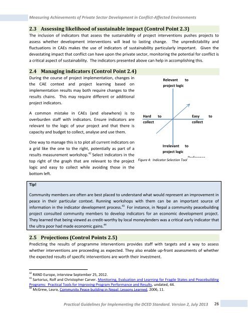 Measuring Achievements of Private Sector Development in ... - DCED