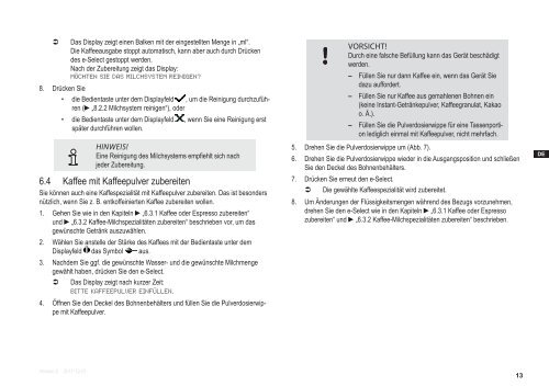 Bedienungsanleitung Gebruiksaanwijzing - S2 One Touch